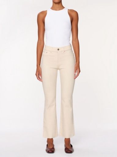 Bridget Instasculpt Cropped Boot Cut, Color: flax (dl airbrushed), Size: 31