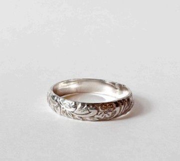 Aster Ring- Sterling Silver (4MM)