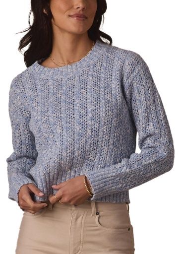 Elisa Crewneck Sweater, Color: SKY, Size: XS