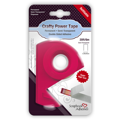 Crafty Power tape semi-transparent 20' X 0.24 Crafty Power tape semi-transparent 20' X 0.24"