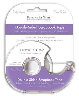 Ruban adhésif pour le scrapbooking à double face 0.5"x20.7' Forever in Time