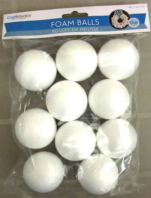 Boule en styromousse 2" (10)