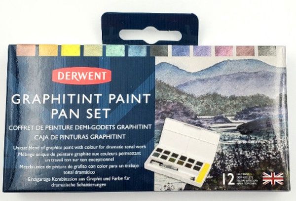 Coffret de peinture graphitint demi-godets