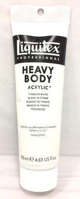 Peinture acrylique Heavy Body Blanc de titane Série 1 138ml Liquitex