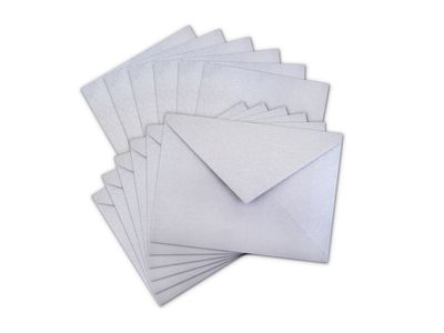 Ensemble de cartes et enveloppes 4.5"x6" (6) (Argent)