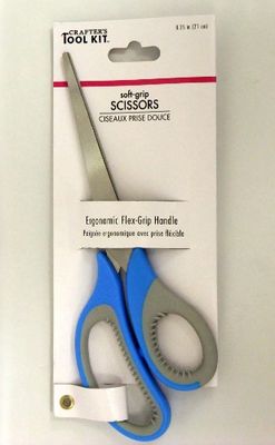 Ciseaux prise douce bleu 8.5"