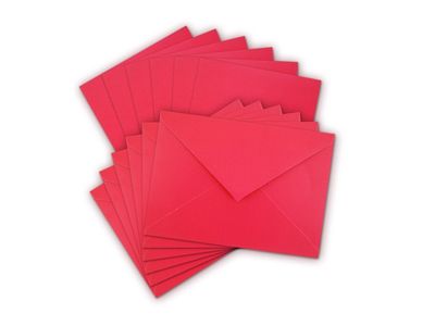Ensemble de cartes et enveloppes 4.5"x6" (6) (Rouge)