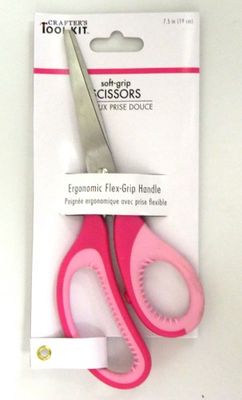 Ciseaux prise douce rose 7.5"