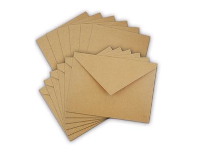 Ensemble de cartes et enveloppes 4.5"x6" (6) (Kraft naturel)
