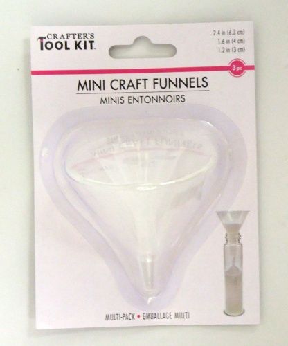 Mini craft funnels (3) 2.4", 1.6" and 1.2"
