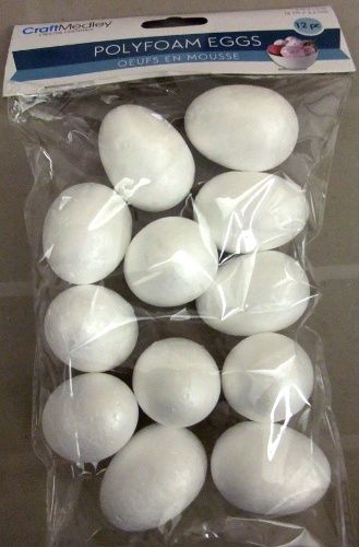 Polyfoam eggs 2" (12)