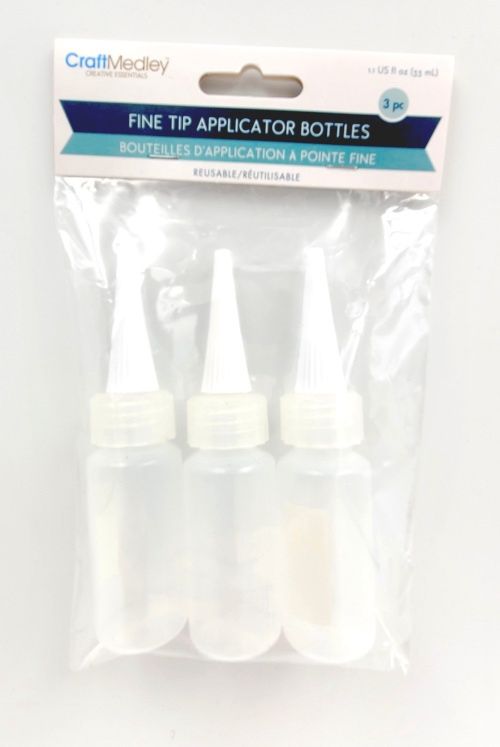 Fine tip applicator bottles (3) 33ml (1.1oz)