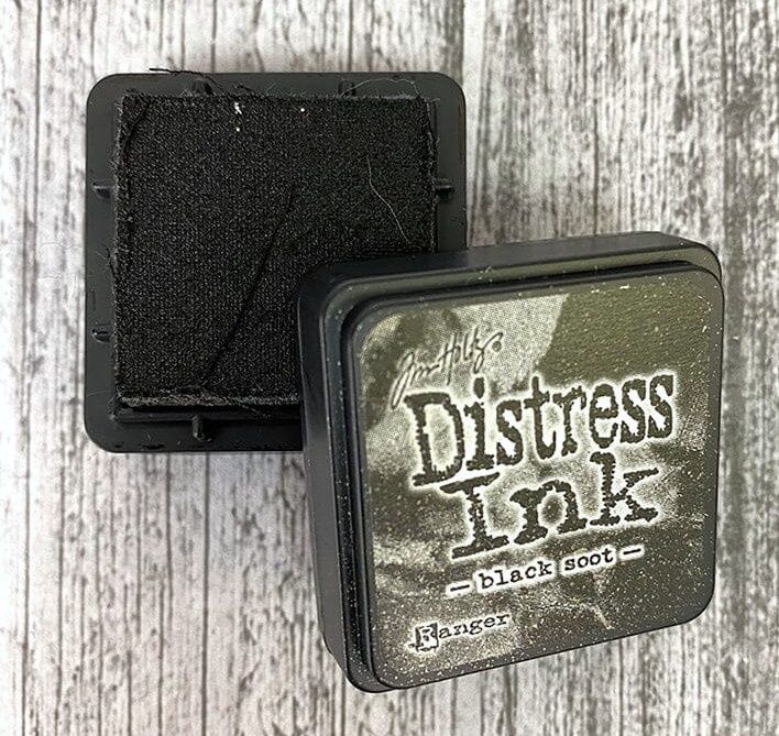 Tampon encreur Distress Ink - Noir - Ranger