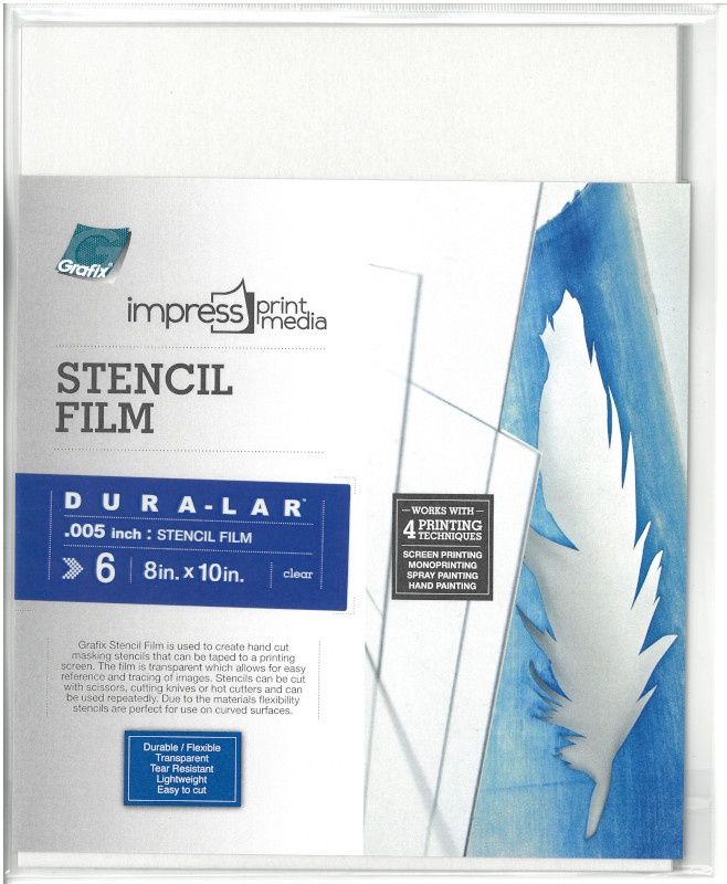 Stencil Film Dura-Lar Clear 8"x10" (6)