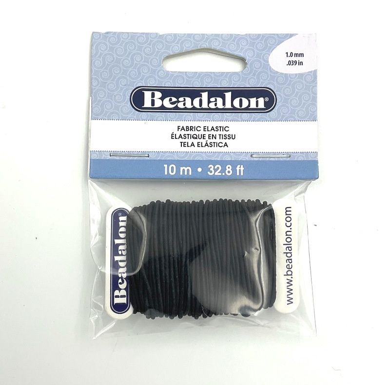 Fabric elastic 1mm - 10m (32.8 ft.) Beadalon