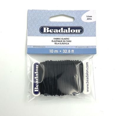 Élastique en tissu 1mm - 10m (32.8 pieds) Beadalon