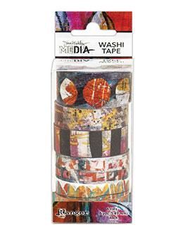 Ruban Washi Couleurs et formes abstraites (Ens. de 6) Ranger