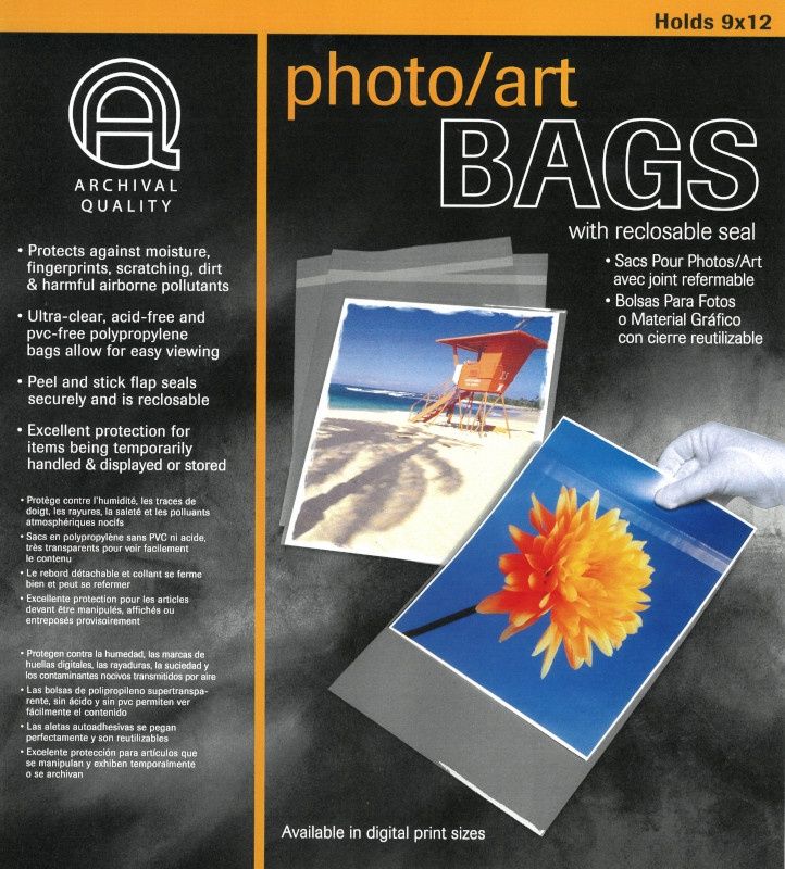 Photo / Art Bag 9"x12" (10) Lineco