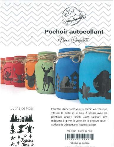 Stencil Self-sealling Christmas Leprechauns