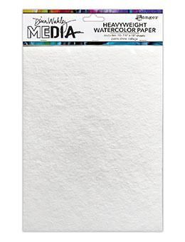 Papier aquarelle très épais et texturé 7 1/2"x10" (10 feuilles) Dina Wakley Ranger