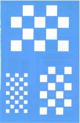 Pochoir Carreaux 1/4"-1/2"-3/4" ST-005