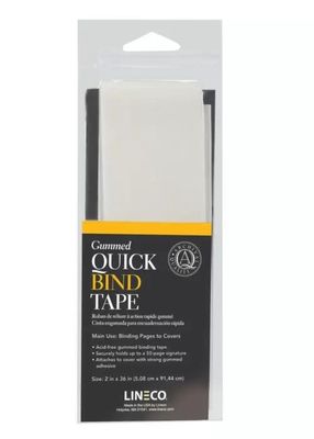 Ruban de relier à action rapide gommé 2"x36" Lineco