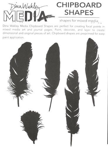 Chipboard Shapes - Feathers Ranger (5)