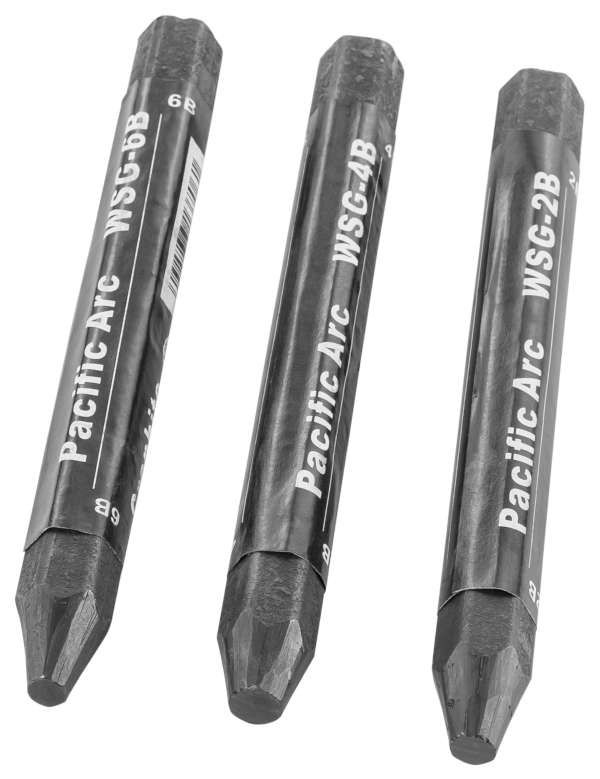WS Crayon Jumbo Graphite Stick: Ens. de 3, (6B, 4B,2B) Pacific arc
