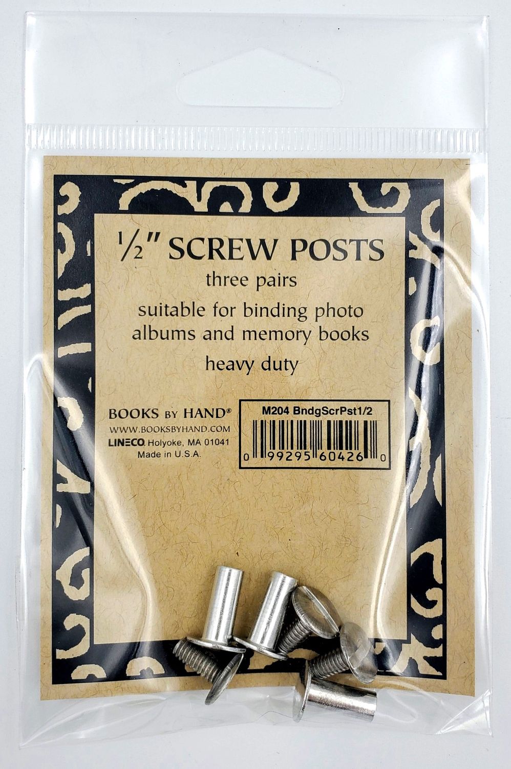 Screw Post, Aluminum 0.5'' (6) Lineco