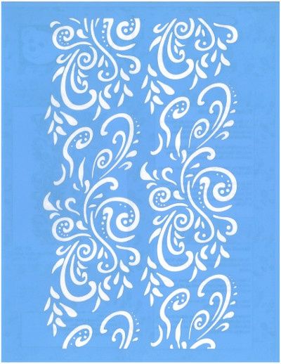 Stencil Frency Swirls ST-010
