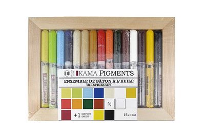 KAMA Prods Assortment: Oil Sticks 15 colours Kama Pigments
