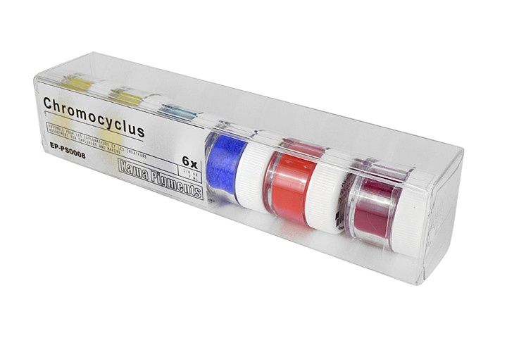 Dry Pigments Assortment 7ml, Chromocyclus 6x7ml Kama Pigments