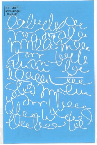 Stencil Scribble 5-1/2"x8" ST-085-1