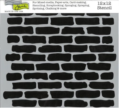 Stencil Bricks 12"x12" TCW191