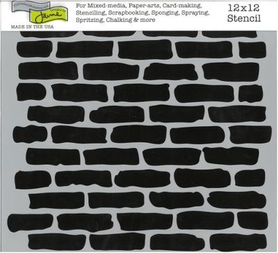 Pochoir Briques 12"x12" TCW191
