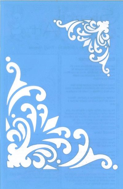 Stencil Corner Motif ST-007