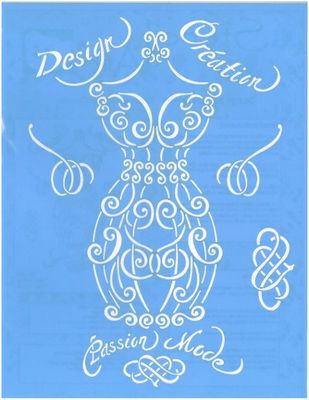 Pochoir Grand bustier ST-601