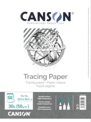 Papier calque 9"x12" Canson