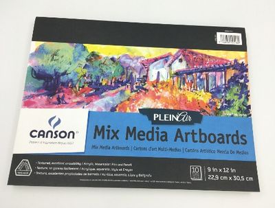 Tablette de cartons Plein Air - Techniques mixtes 9"x12" Canson