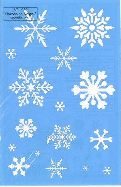 Stencil Snowflakes 2 ST-030