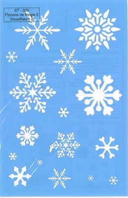 Pochoir flocons de neige 2 ST-030