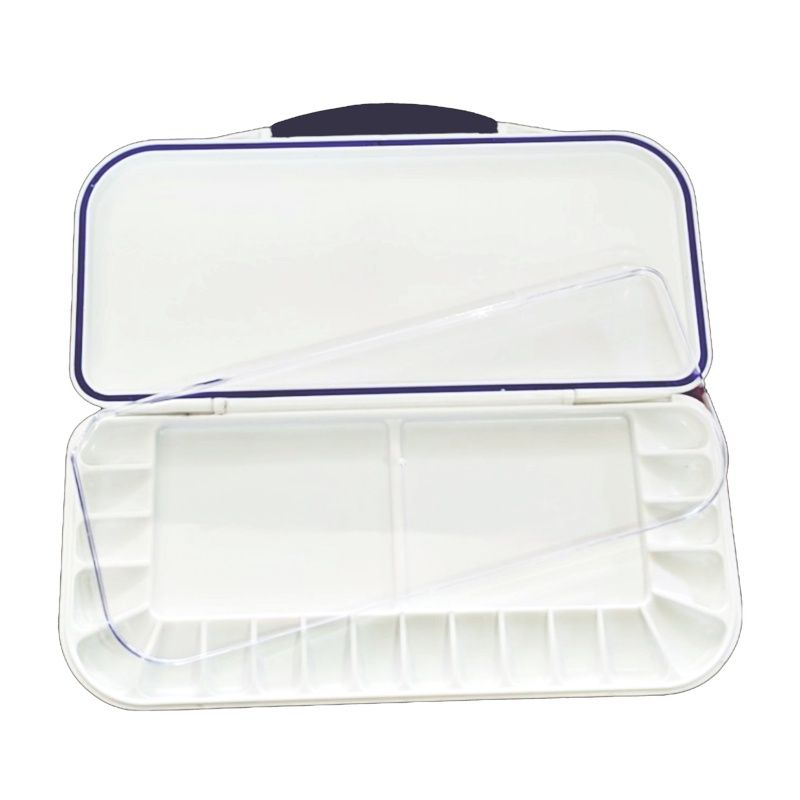 Air tight watercolor palette 20 wells, 5"x10.75", Pacific Arc