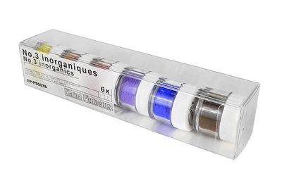 Ensemble pigments secs 7ml, no.3 inorganiques 6x7ml Kama Pigments
