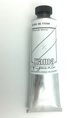 Peintures à l'huile Blanc de titane 37ml Kama Pigments