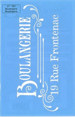 Pochoir Boulangerie ST-057