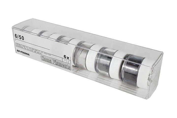 Dry Pigments Assortment 7ml, 6/50 6x7ml Kama Pigments