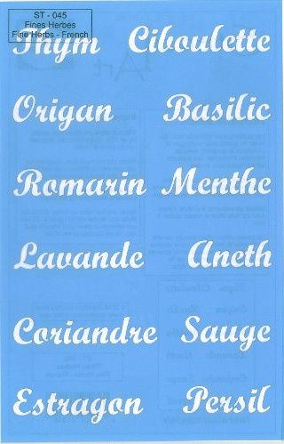 Stencil Fine Herbs