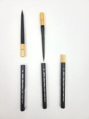 Black Velvet rond pour voyage Silver Brush