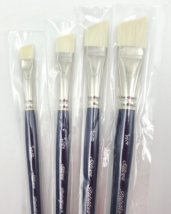 Angulaire Bristlon Silver Brush manche court