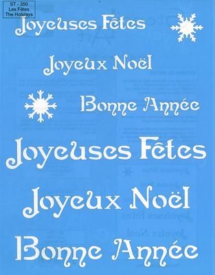 Pochoir Les fêtes ST-350